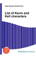 List of Kevin and Kell Characters: (English)