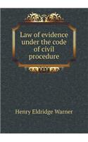 Law of Evidence Under the Code of Civil Procedure