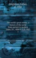 world's great events a history of the world from ancient to modern times, B.C. 4004 to A.D. 1903