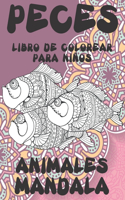 Libro de colorear para niños - Mandala - Animales - Peces