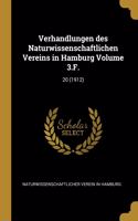 Verhandlungen des Naturwissenschaftlichen Vereins in Hamburg Volume 3.F.