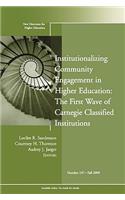 Institutionalizing Community Engagement in Higher Education