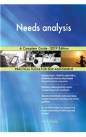Needs analysis A Complete Guide - 2019 Edition