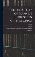 Directory of Japanese Students in North America; 1935-36