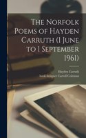 Norfolk Poems of Hayden Carruth (1 June to 1 September 1961)