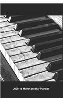 Plan On It 2020 Weekly Calendar Planner - Play Me A Tune On The Old Piano