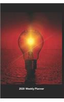 Plan On It 2020 Weekly Calendar Planner - Let Your Light Shine - Light Bulb