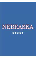 Nebraska: Journal. Notebook. Diary. Blank Lined Paper. 120 Pages