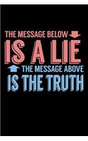 The Message Below Is A Lie The Message Above Is The Truth