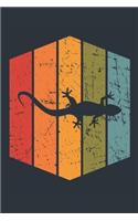 Retro Lizard Notebook - Gift for Lizard Lovers - Vintage Lizard Journal - Lizard Diary for Boys and Girls