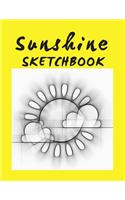 Sunshine Sketchbook: Large Format Drawing Notebook