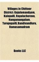 Villages in Chittoor District: Natural Arch, Tirumala Hills, Srirangarajapuram, Eparchaean Unconformity, Chitti Annavaram, Kalepalli(English)