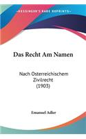 Das Recht Am Namen