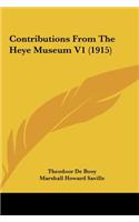 Contributions from the Heye Museum V1 (1915)