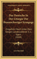 Das Deutsche In Der Liturgie Der Braunschweiger Synagoge