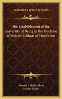 The Establishment of the University of Being in the Doctrine of Meister Eckhart of Hochheim