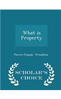 What Is Property - Scholar's Choice Edition