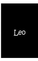 Leo - Black Notebook / Extended Lined Pages / Soft Matte Cover