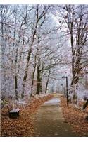 Beautiful Winter Path Journal: Take Notes, Write Down Memories in this 150 Page Lined Journal