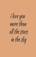 I love you more than all the stars in the sky