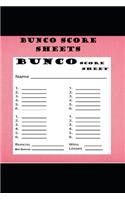 Bunco Score Sheets