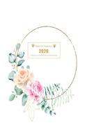 2020 Planner Weekly and Monthly: Jan 1, 2020 to Dec 31, 2020 Weekly & Monthly Planner + Calendar Views - Inspirational Quotes and Watercolor Pink Flower Floral Cover - - December 20