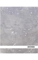 Lined Notebook: Ruled / Lined, Composition Notebook (8 x 10 inches ) - 110 pages Grey Glossy Cover