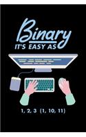 Binary It's Easy As 1,2,3 (1, 10, 11)