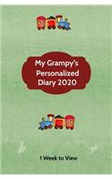 My Grampy's Personalized Diary 2020: One week to view diary with space for reminders & notes