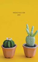 Weekly Planner 2020: Cactus Design - 6x9 in - 2020 Calendar Organizer with Bonus Dotted Grid Pages + Inspirational Quotes + To-Do Lists