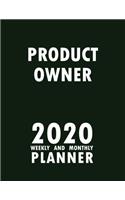 Product Owner 2020 Weekly and Monthly Planner