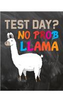 Test Day No Prob Llama: Teacher Planner Appreciation Notebook Or Journal