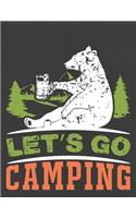 Let's Go Camping: Hiking Journal With Prompts To Write In, Trail Log Book, Hiker's Journal, Hiking Journal, Hiking Log Book, Hiking Gifts,