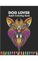 Dog lover adult coloring book