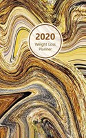 2020 Weight Loss Planner: Meal and Exercise trackers, Step and Calorie counters. For Losing weight, Getting fit and Living healthy. 8.5" x 5.5" (Half letter). Portable. (Liqu