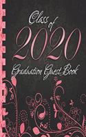 Class of 2020: Graduation Guest Book I Elegant Black and Red Binding I Portrait Format I Well Wishes, Memories & Keepsake with Gift Log I Graduation Gift 2019 High