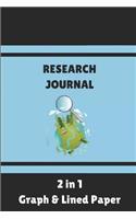 Research Journal 2 in 1 Graph & Lined Paper