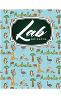 Lab Notebook: Kids Lab Notebook, Lab Notebooks With Grid Pages, Lab Notebook Graph Paper, Student Lab Notebook Chemistry, Cute Australia Cover(93 Lab Notebooks)