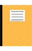 Composition Book Orange Circles 200 Sheet/400 Pages 8.5 X 11 In.