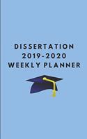 Dissertation 2019-2020 Weekly Planner