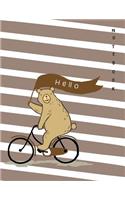 Notebook: Hello Cute Bear Cover and Dot Graph Line Sketch Pages, Extra Large (8.5 X 11) Inches, 110 Pages, White Paper, Sketch, Draw and Paint