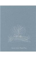 Spencerian Undated Perpetual Planner: Grey 8.5 X 11 Any Year Perpetual Planner - Spencerian Design Illustrated Diary 13 Months & Week to Two Page Planner(2 Undated Perpetual Planner Organizer Diary Journal)
