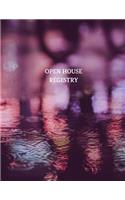 Open House Registry: Guest and Visitors Sign in Book (Water)
