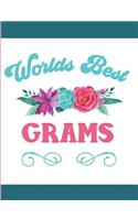 Worlds Best Grams: Blank Lined Journal