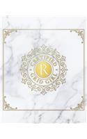 Certified Grid Girl - Dot Grid Journal: Monogrammed R - Be Proud to Be a Writer or Poet! Perfect Wide-Ruled Blank Notebook for the Student or Teacher!(1 Monogrammed Dot Grid Journal)