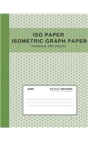 ISO Paper Isometric Graph Paper Notebook