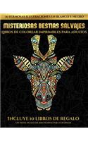 Libros de colorear imprimibles para adultos (Misteriosas bestias salvajes)