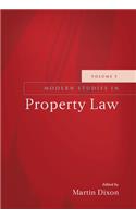 Modern Studies in Property Law - Volume 5