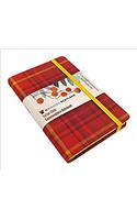 Waverley S.T. (M): Rowanberry Pocket Genuine Tartan Cloth Commonplace Notebook