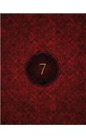 Monogram "7" Blank Sketchbook